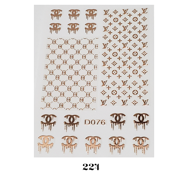 Adesivo Cartela Nail Decals