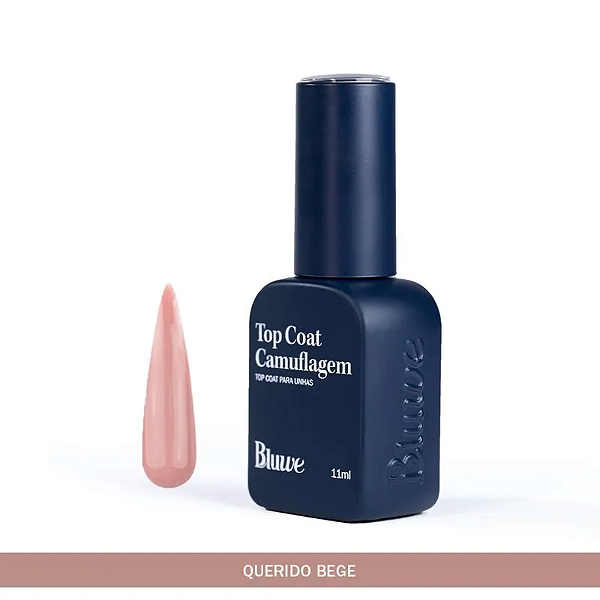 Top Coat Bluwe Camuflagem Querido Bege 11ml