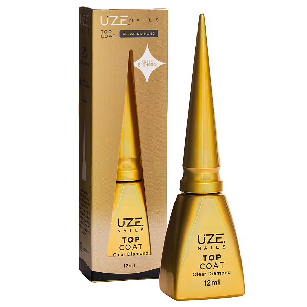 Top Coat Clear Diamond 12ml Uze Nails