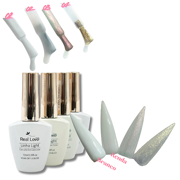 Esmalte Gel White 10ml REAL LOVE