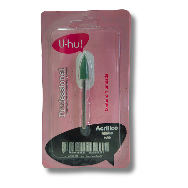 Broca Polidora Torpedo Verde Médio Uhu PLV3