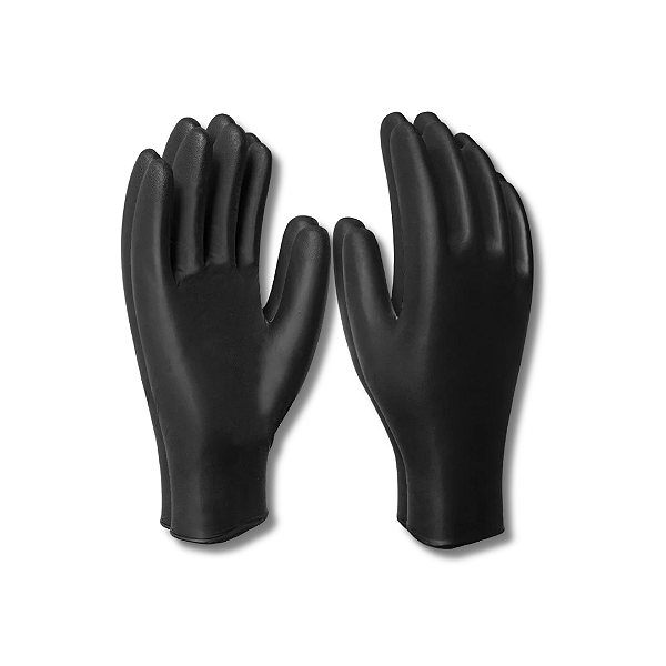 Luvas Nitrílicas Preta P C/10 UND PLIN