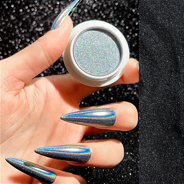 Pó Cromo + Pincel Para Aplicação Helen Color