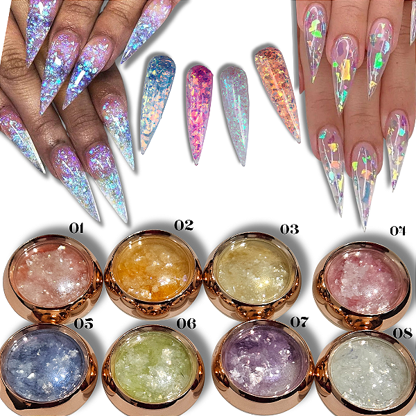 Cromo Magic Glitter Unhas e Maquiagem Helen Color