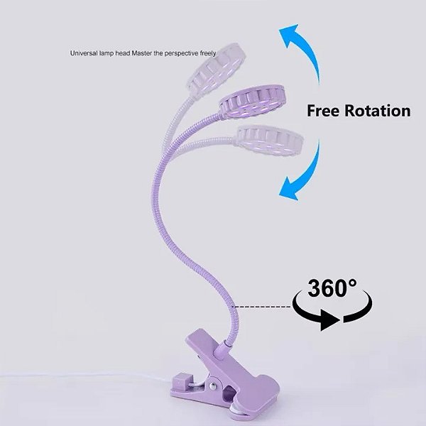 Lanterna de mesa Clip 7 LEDS