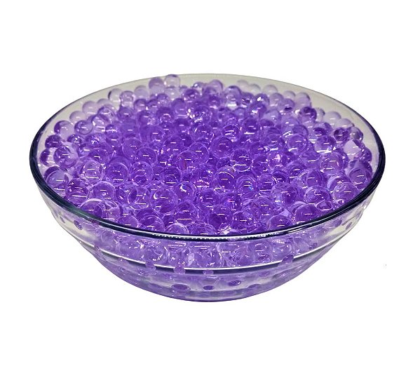 Bolinhas de gel roxas que crescem na água 10.000 60g decorativas