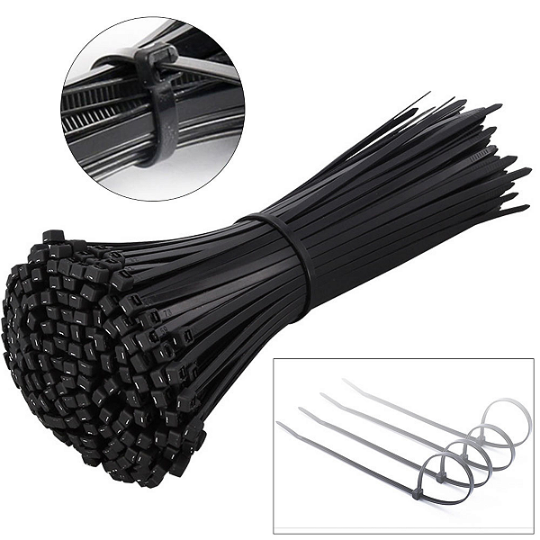 Abraçadeira de nylon 300mm Plástico Pacote com 100 unidades