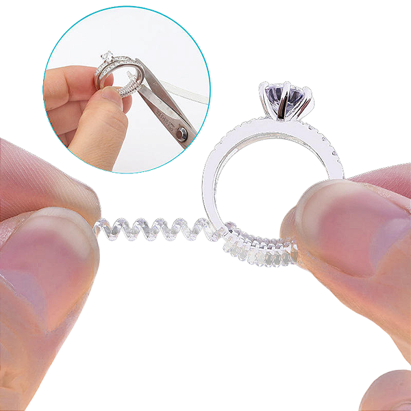 Ajustador De Anel Aliança Redutor Silicone Design Discreto