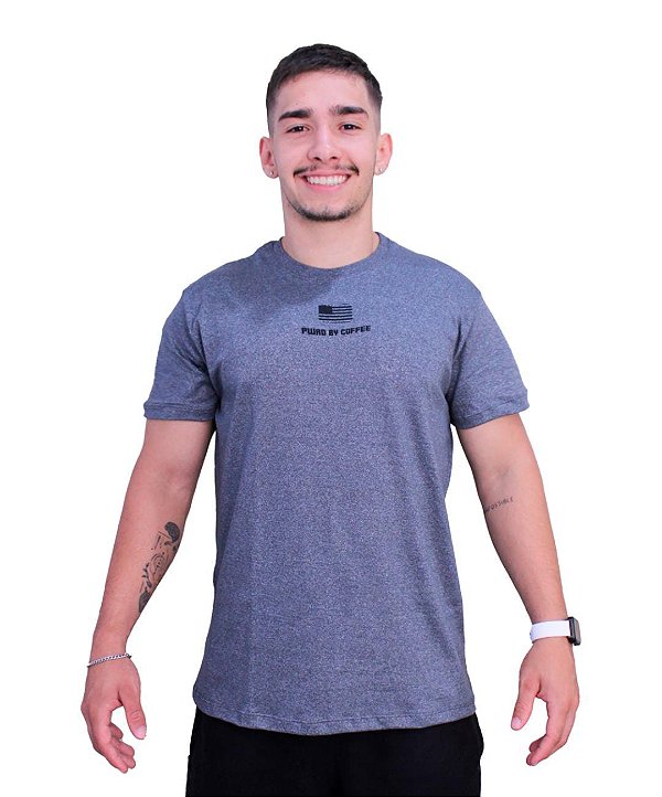 CAMISETA MASC SENS CINZA USA