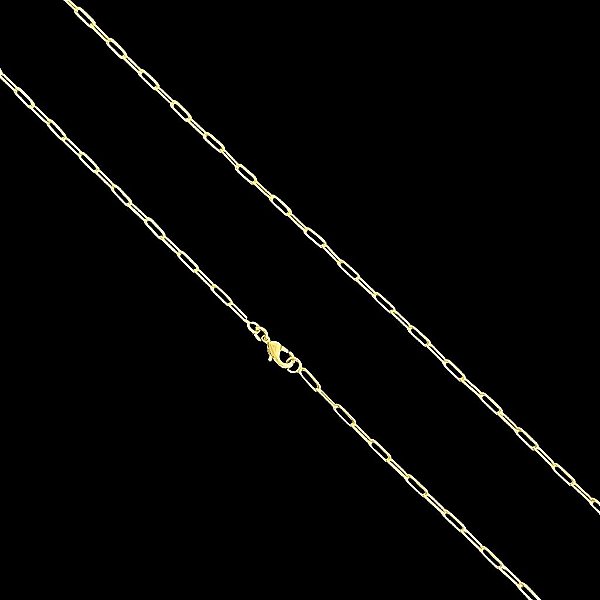 CORRENTE CARTIE ( 2mm- 70cm) (3G) - BANHADO A OURO 18k