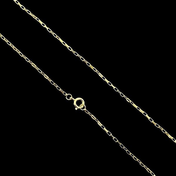 CORRENTE TIJOLINHO( 1.5MM-70CM) BANHADO A OURO 18K