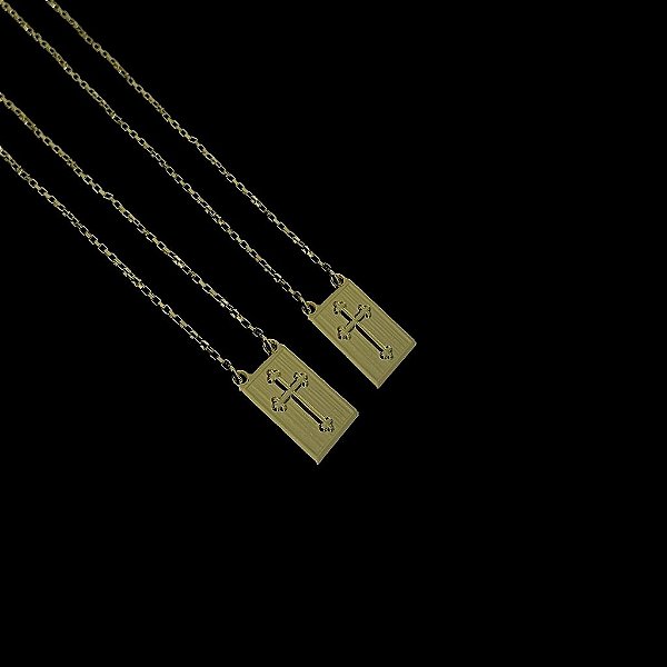 ESCAPULÁRIO, CORRENTE TIJOLINHO ( 1.5mm- 4g -  70/60CM)