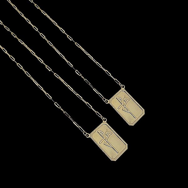 ESCAPULÁRIO PLACA FÉ( 60/ 70cm)