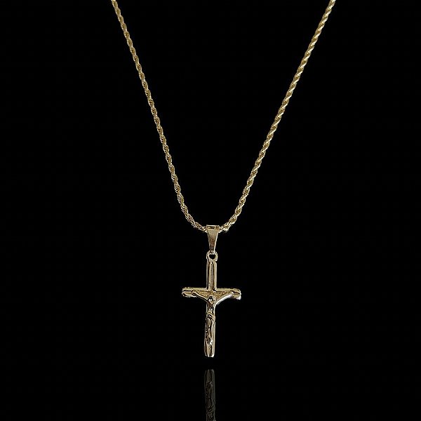 PINGENTE CRUCIFIXO  P.( 2g- 2x2,5cm)