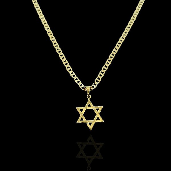PINGENTE ESTRELA DE DAVI P 2g - BANHO DE OURO 18k - BANHO DE OURO 18k