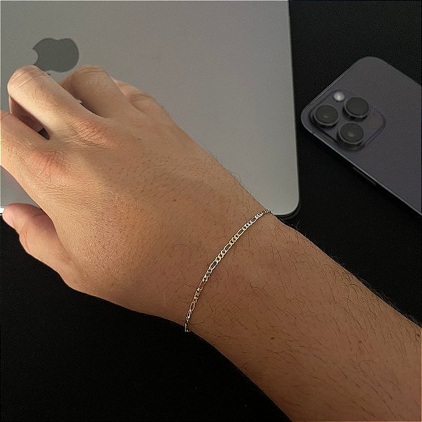 PULSEIRA  3x1  (1.5MM -6G-20CM)  - BANHO DE OURO 18k