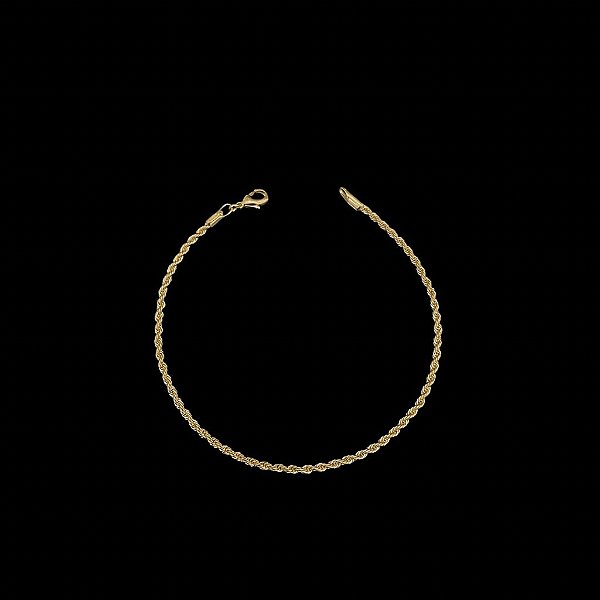 PULSEIRA BAIANA (  2MM - 6G - 21 CM) - BANHO DE OURO 18K.