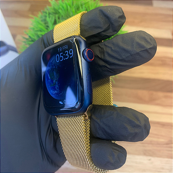 Smartwatch W27Pro Watch 7 + Pulseira Dourada Especial -  Relógio Inteligente Original