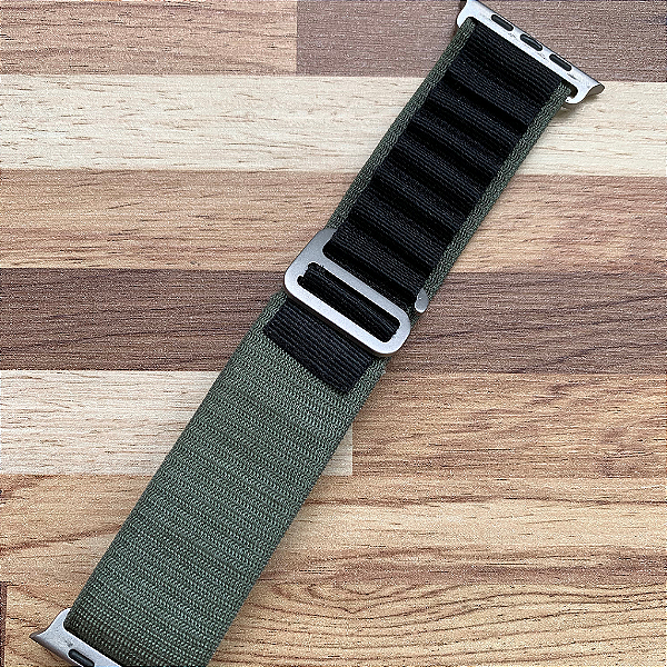 Pulseira  Para Apple Watch E Iwo  Ajustavel VERDE  42/44m L