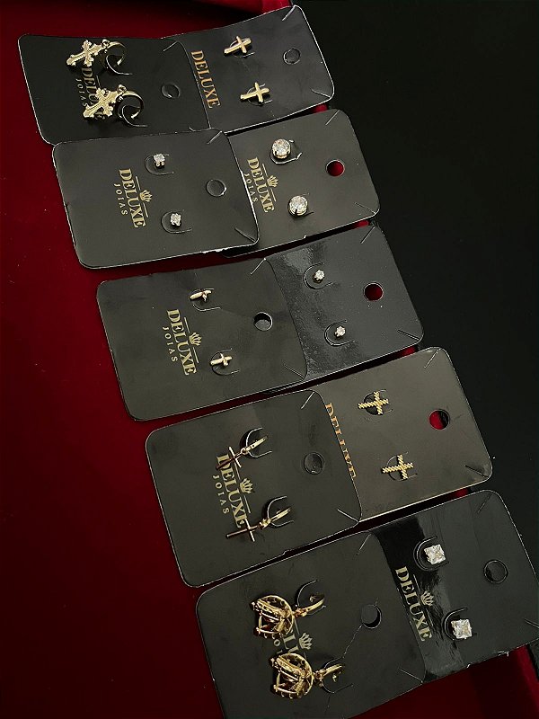 10 pares de brincos sortidos