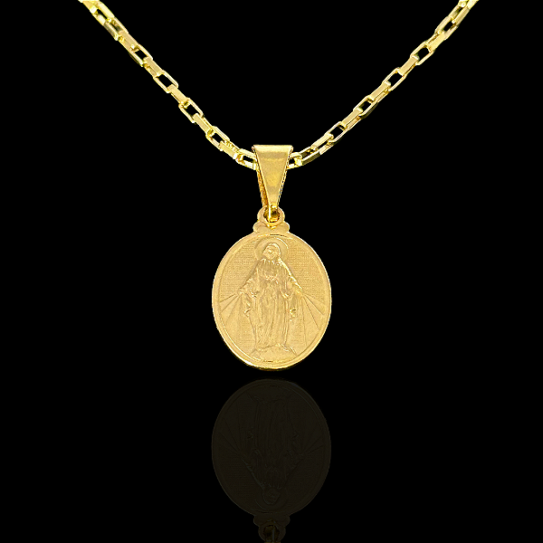 PINGENTE NOSSA SENHORA ( 2g-  1,5x2cm) - BANHO DE OURO 18k