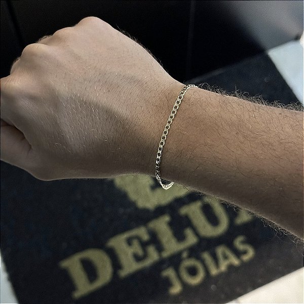 PULSEIRA GRUMET( 3mm- 20cm - 70cm )  - BANHO DE OURO 18k.