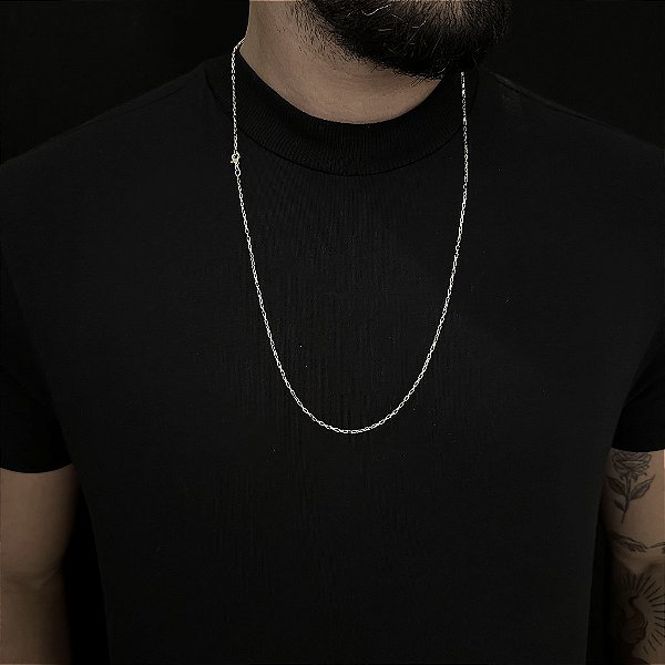 CORRENTE TIJOLINHO (1.8MM - 50, 60cm ou 70cm)  -  BANHADO A OURO 18k