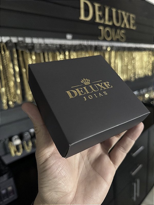 CAIXA DE PRESENTE DELUXE JOIAS CINZA - (10x10cm)