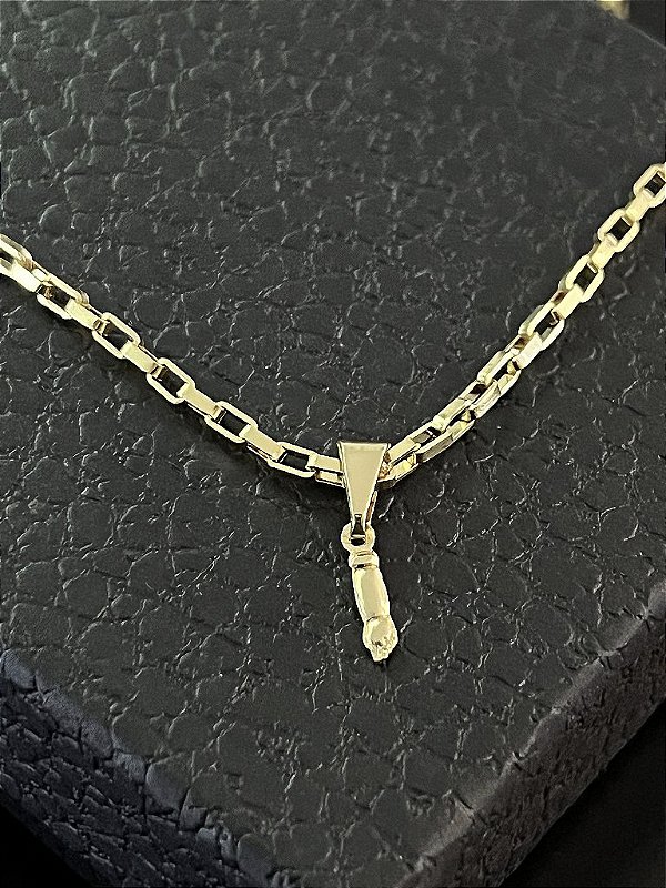 PINGENTE  FIGA -  1g PP - BANHO DE OURO 18k