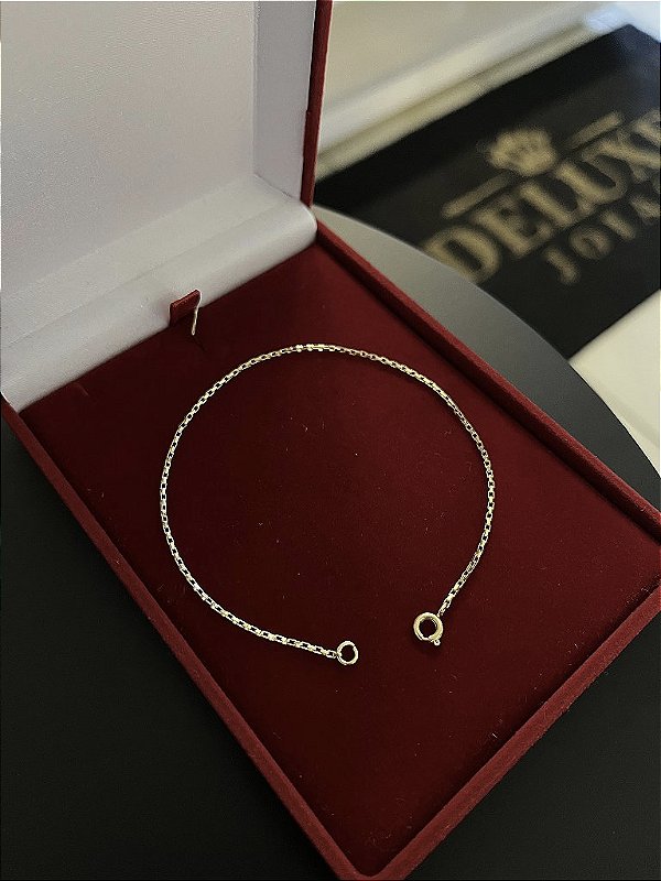 PULSEIRA  TIJOLINHO  (1.5mm) Escolha  17cm a 21cm - Banhado a Ouro 18K
