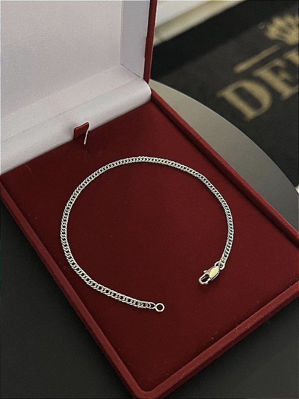 PULSEIRA  LACRAIA  (2mm) Escolha  17cm a 21cm - Banhado a Ouro 18K