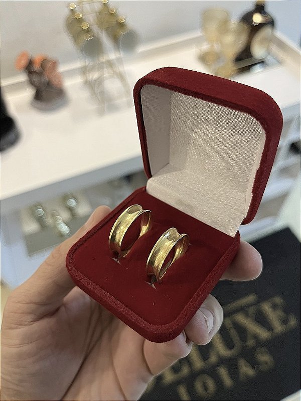 PAR DE ALIANÇA  6mm - FEITO DE MOEDA ANTIGA