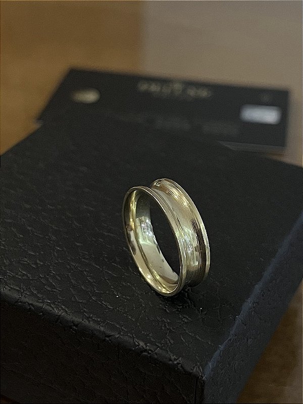 ALIANÇA  6mm  - FEITO DE MOEDA ANTIGA