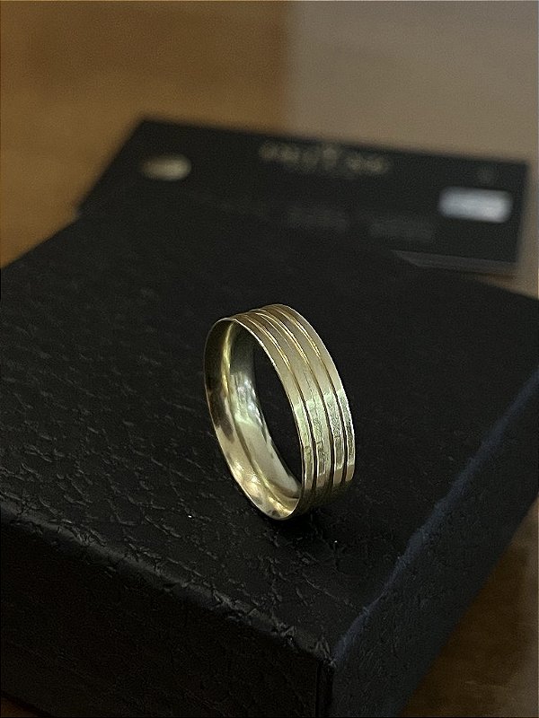 ALIANÇA  7mm  - FEITO DE MOEDA ANTIGA