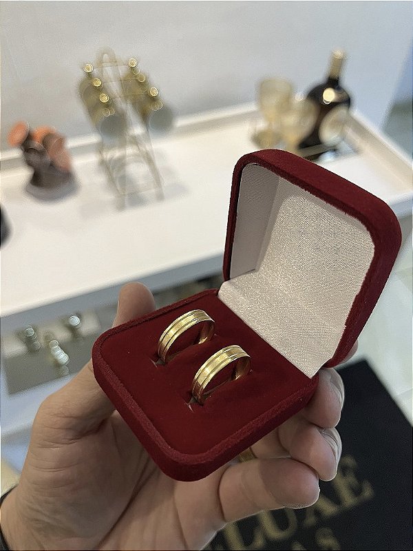 PAR DE ALIANÇA  5mm - FEITO DE MOEDA ANTIGA