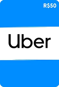 Gift Card Uber: 50 Reais - Cartão Presente Digital