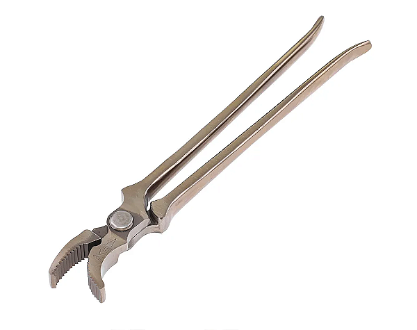 Curved Jaw Low Nail Clincher 12" GE (Jacaré de Boca Curvada para Cravos Baixos de 12" da marca GE)