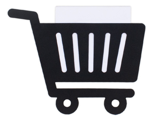 Porta Recado Geladeira + Bloco Papel / Carrinho De Compras