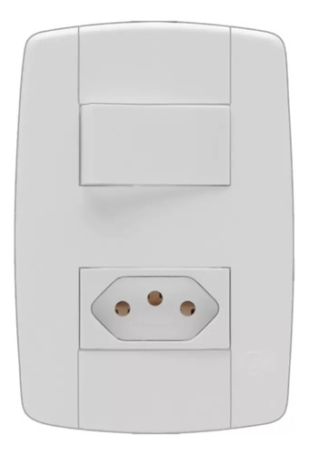 Interruptor Ilumi Mod Lev 1 Simples + Tomada 2p + T