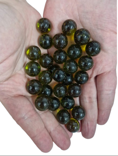 Bolinhas Gude Bola Vidro Burca Fubeca Lisa Verde C/ 200 Uni