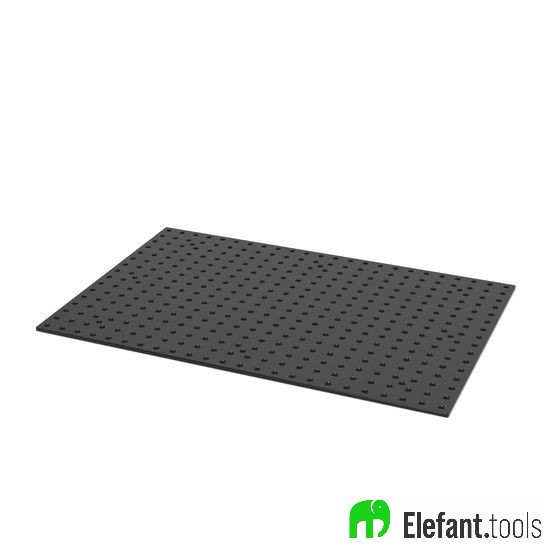 PLACA PERFURADA 1200x800x6,35mm Ø16 mm NITRETADA  PLC1208.L.N