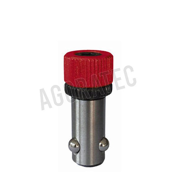Pino de fixação rápido curto Ø 16 capacidade 24 mm vermelho A2-160511.SH1