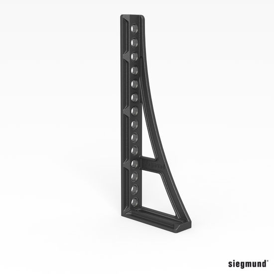Esquadro de encosto e de fixação 750 G direita ‐ Nitretado - SG2-280167.N
