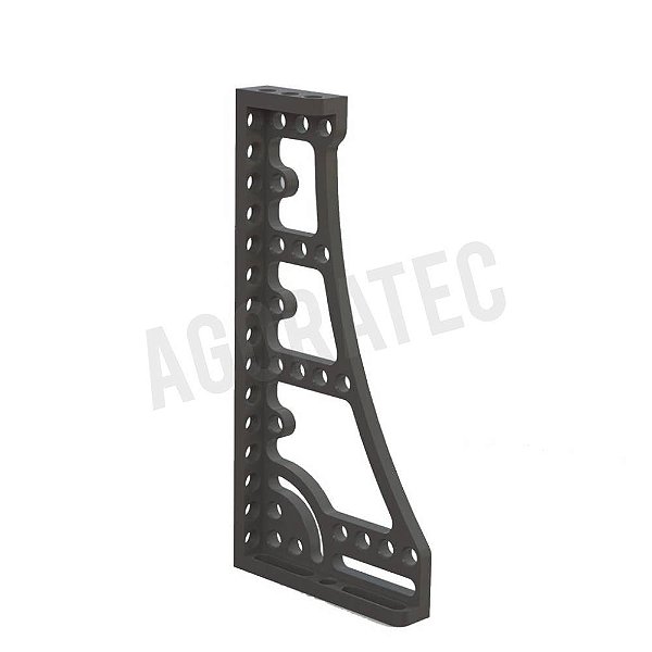 Esquadro de encosto e de fixação 800 GK direita com esquadro giratório ‐ Nitretado - A2-280146.N