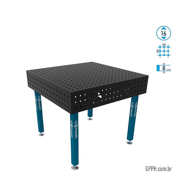 Mesa ECO 1000x1000x200 Ø16 - GPPH  Grade 50x50  - GPEC100100.2.16