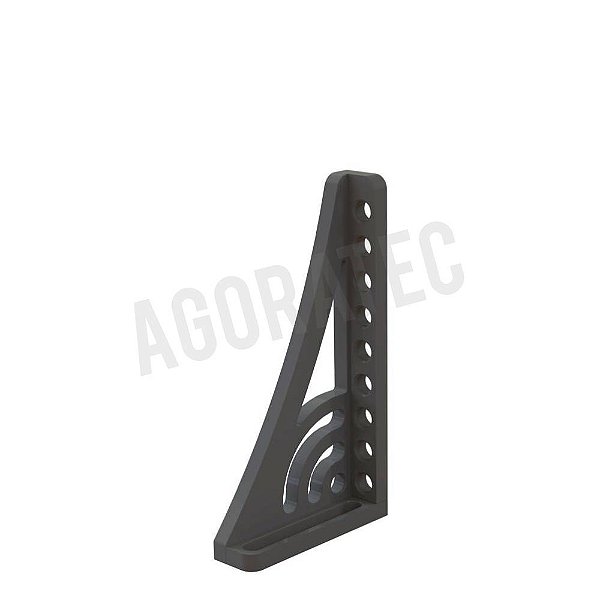 Esquadro de encosto e de fixação 500 G com esquadro giratório esquerda AGORATEC ‐ Nitretado - A2-280164.N
