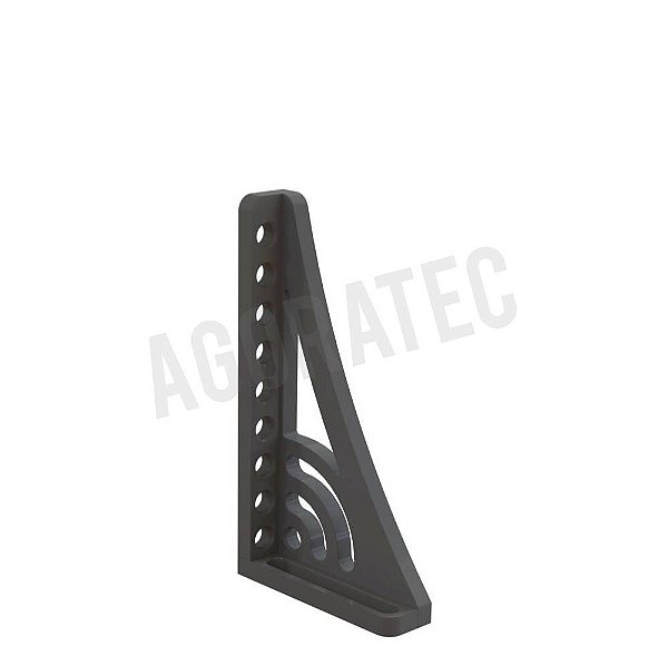 Esquadro de encosto e de fixação 500 G com esquadro giratório direita AGORATEC ‐ Nitretado - A2-280165.N