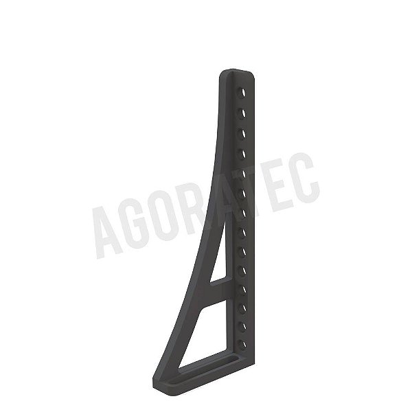 Esquadro de encosto e de fixação 750 G esquerda AGORATEC ‐ Nitretado ‐ A2-280166.N