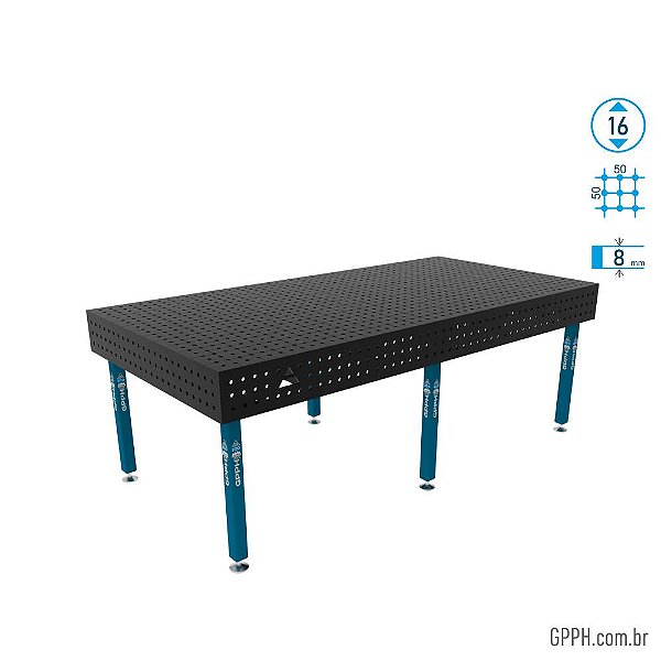 Mesa ECO 2400x1200x200 Ø16 - GPPH  Grade 50x50 - GPEC240120.2.16