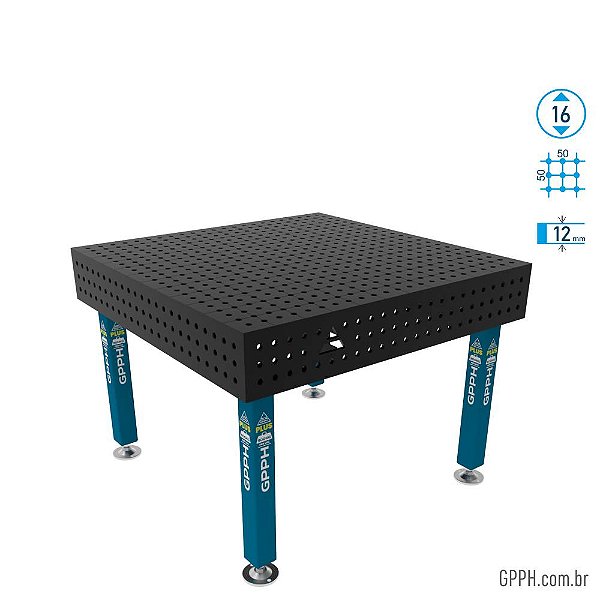Mesa PLUS 1200x1200x200 Ø16 - Grade 50x50 GPPH - GPPL120120.2.16